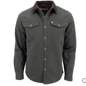 American outdoorsman, men’s performance work wear, Size L trucker jacket, grey